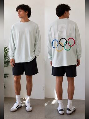 Kith x Team USA Olympics Long Sleeve Shirt Spirit Jersey Mint Green Medium